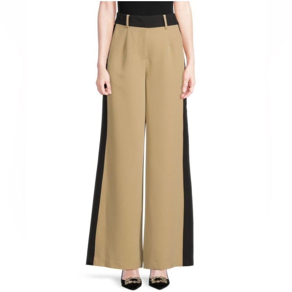 Toccin Jojo Colorblock Wide-Leg Trousers